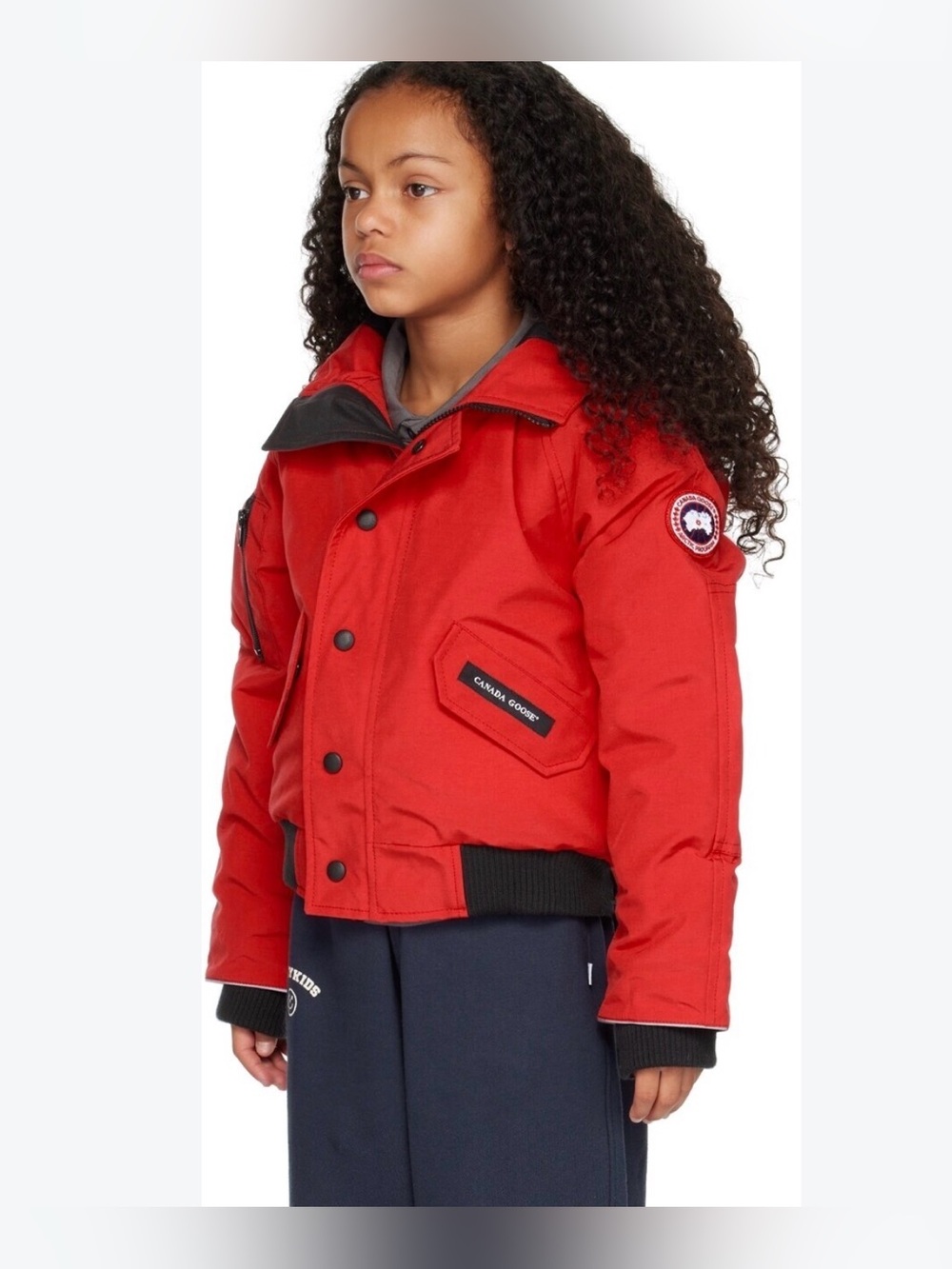 ❤️Canada Goose Kids Red Hooded Insulated Down Puffer Coat L
